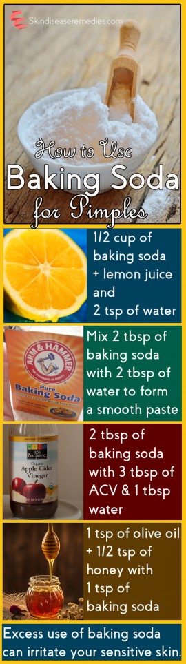how to use baking soda for pimples