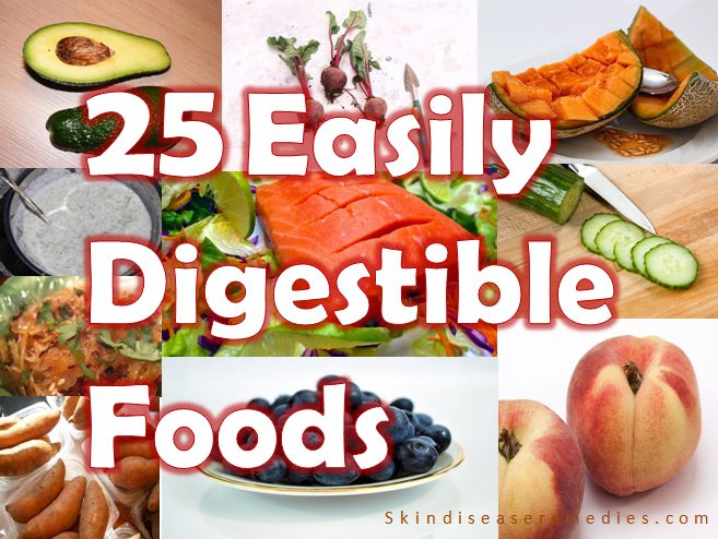 most easily digested foods