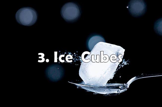 ice cube to freeze pimples
