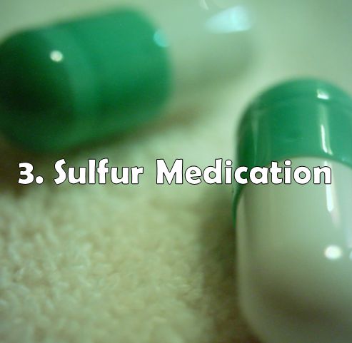 sulfur medication - garlic body odor