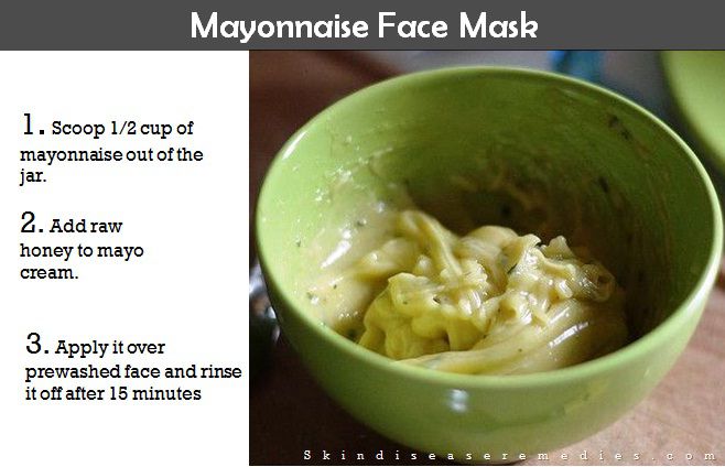 mayonnaise face mask