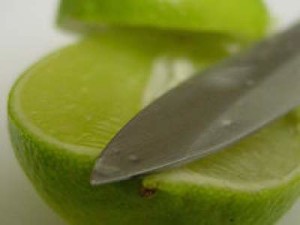 lime and strawberry face mask