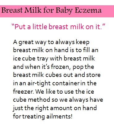 breast milk for baby eczema