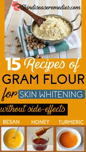 gram flour face pack for skin whitening