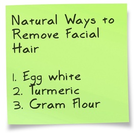 home remedies to get rid of facial hair