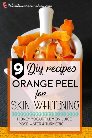 orange peel for skin whitening