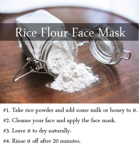 rice flour face mask