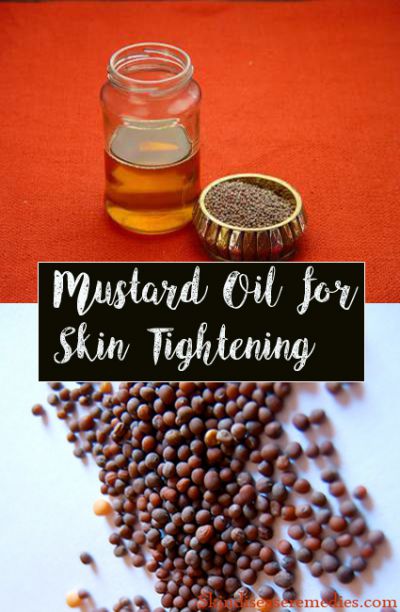 mustard oil for skin tightening