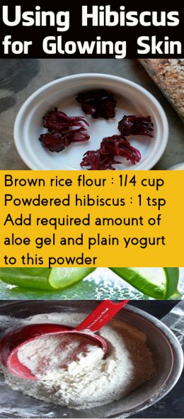 hibiscus face mask for skin lightening and wrinkles