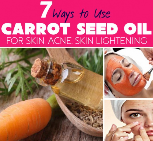 carrot seed oil for skin, skin lightening