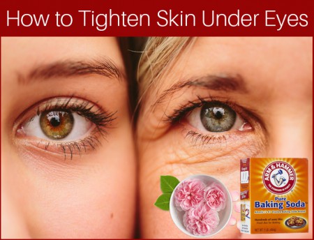 how to tighten skin under eyes