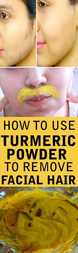 How To Remove Facial Hair With Turmeric