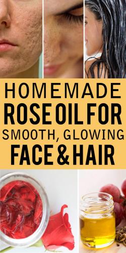 homemade rose oil for skin